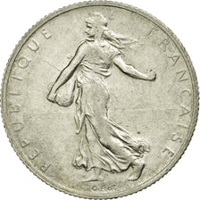 Moneta, Francja, Semeuse, 2 Francs, 1910, Paris, AU(55-58), Srebro, KM:845.1