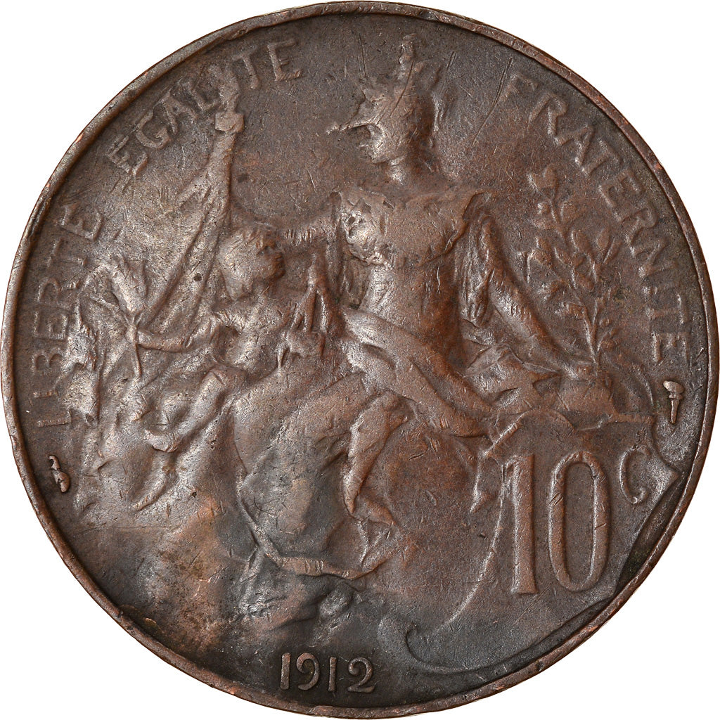 Coin, France, Dupuis, 10 Centimes, 1912, Paris, EF(40-45), Bronze, KM:843