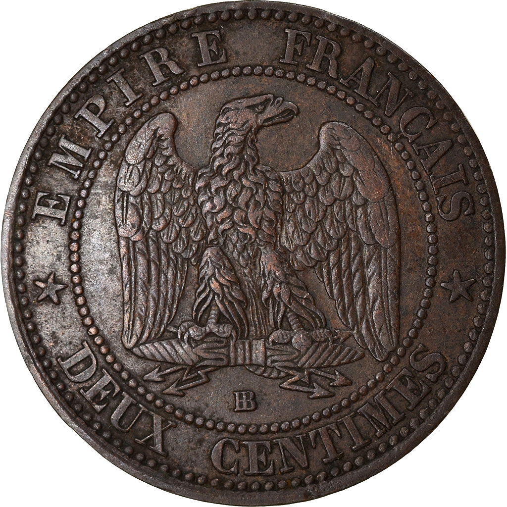 Coin, France, Napoleon III, Napoléon III, 2 Centimes, 1854, Strasbourg
