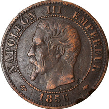 Moeda, França, Napoleon III, Napoléon III, 2 Centimes, 1856, Paris, F(12-15)