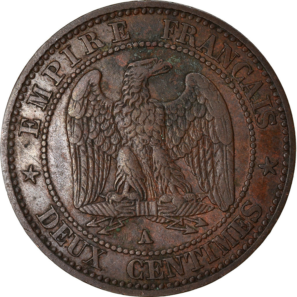 Moneta, Francja, Napoleon III, Napoléon III, 2 Centimes, 1854, Paris