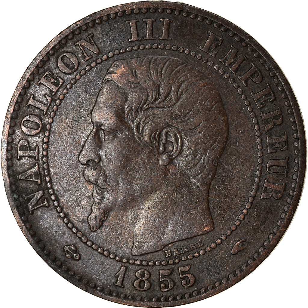 Coin, France, Napoleon III, Napoléon III, 2 Centimes, 1855, Paris, VF(30-35)