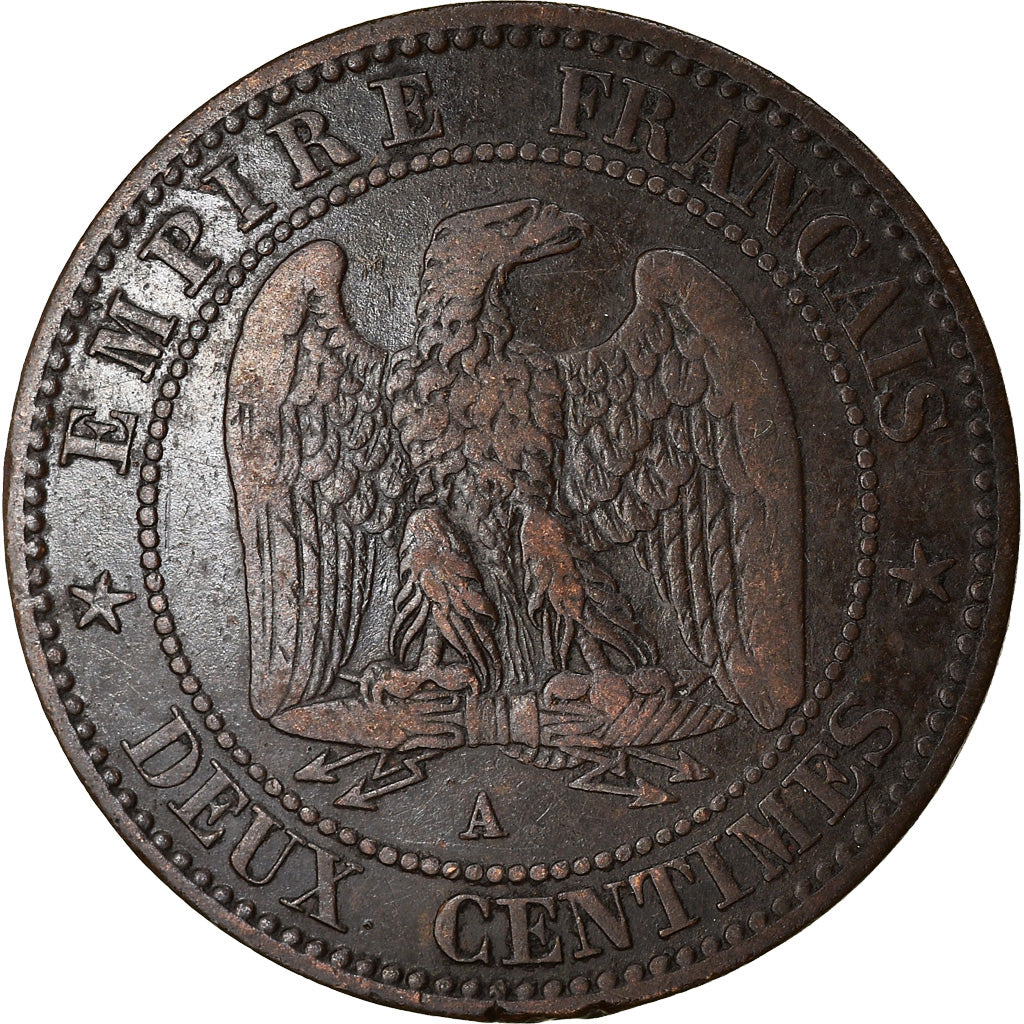 Coin, France, Napoleon III, Napoléon III, 2 Centimes, 1855, Paris, VF(30-35)