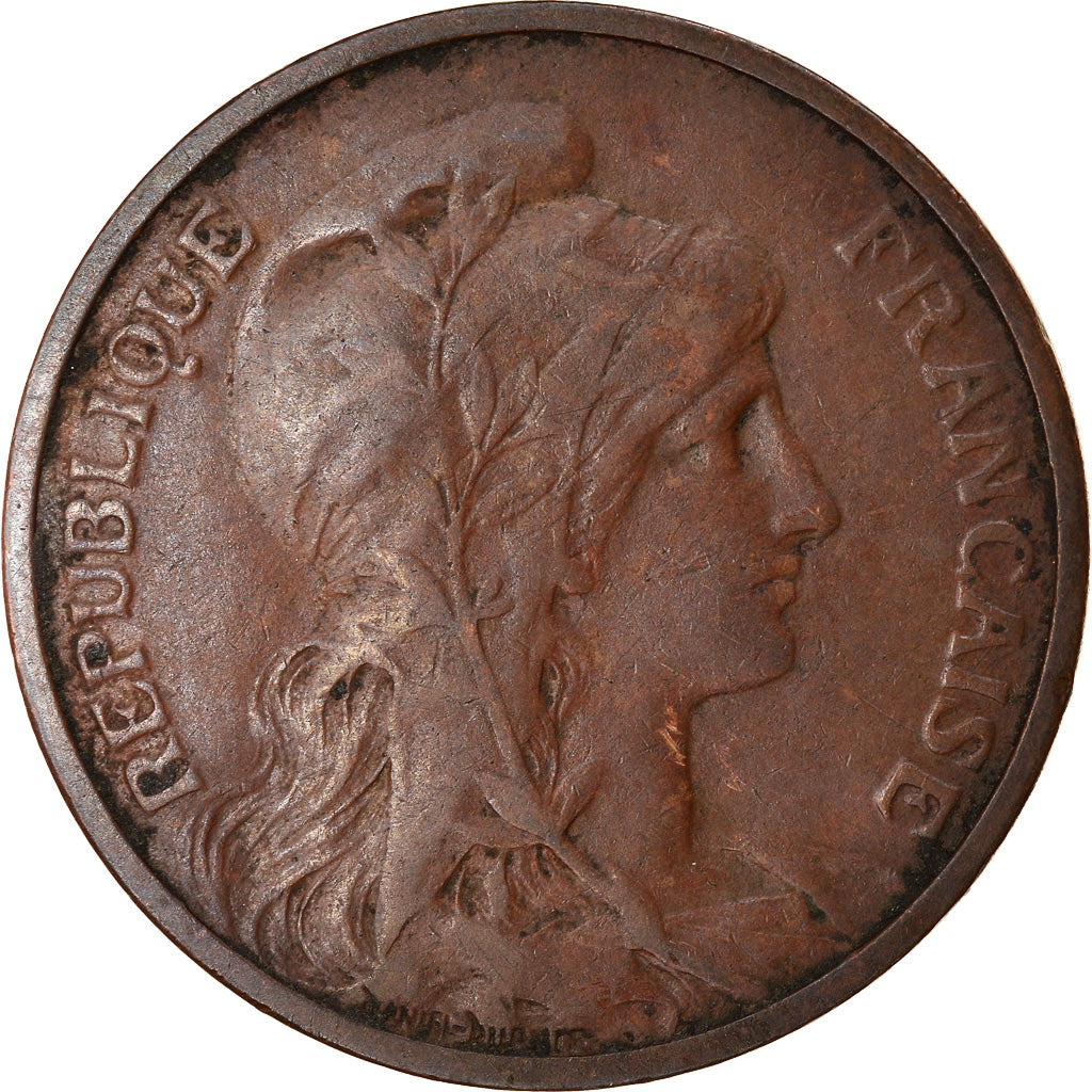 Moneta, Francja, Dupuis, 5 Centimes, 1913, Paris, VF(30-35), Bronze, KM:842
