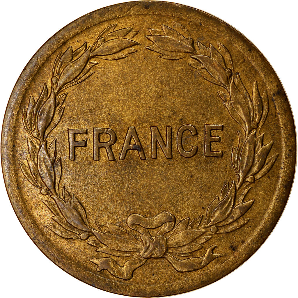 Moneda, Francia, France Libre, 2 Francs, 1944, Philadelphia, MBC+, Latón