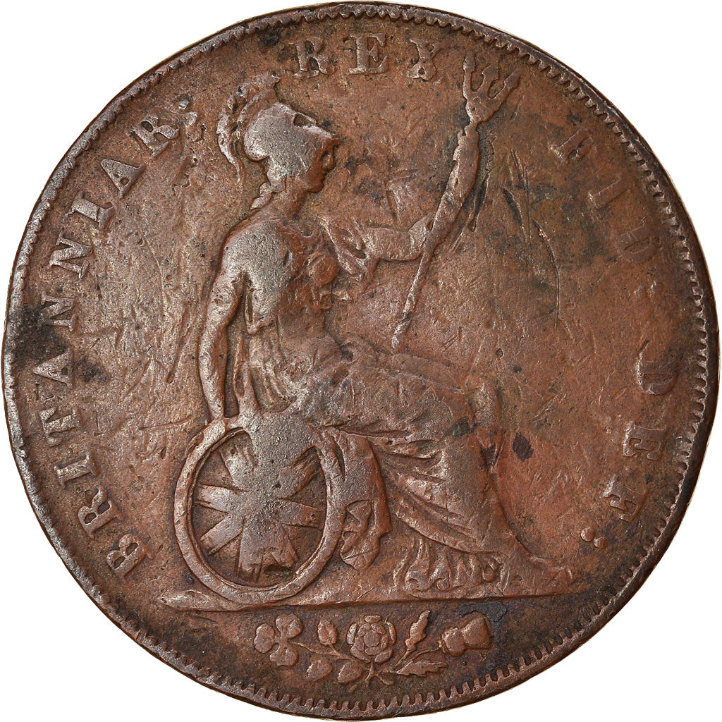 Munten, Groot Bretagne, George IV, 1/2 Penny, 1827, FR, Koper, KM:692