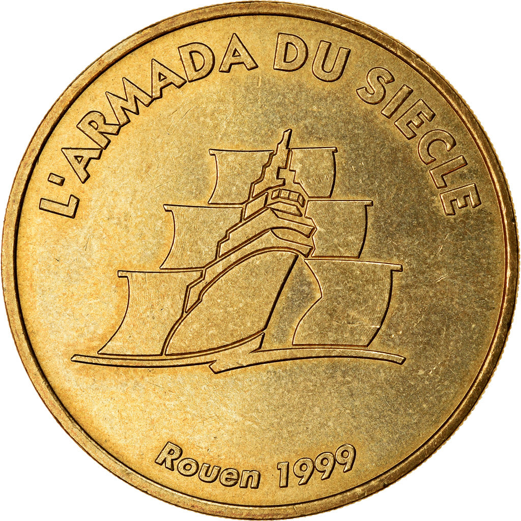 France, Jeton, Jeton Touristique, Rouen -Armada du siècle - 1999, Arts &