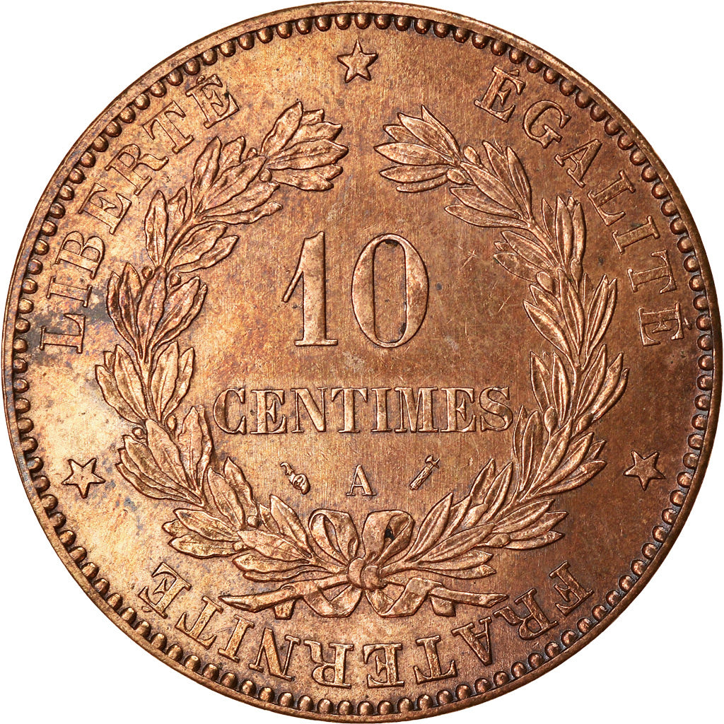 Coin, France, Cérès, 10 Centimes, 1896, Paris, EF(40-45), Bronze, KM:815.1
