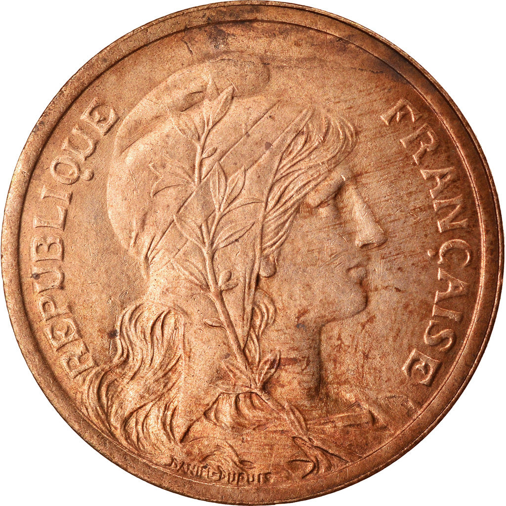 Moeda, França, Dupuis, 2 Centimes, 1910, Paris, AU(55-58), Bronze, KM:841