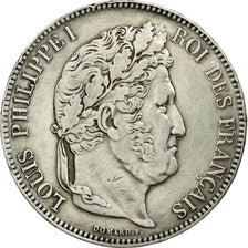 Coin, France, Louis-Philippe, 5 Francs, 1834, Lille, AU(50-53), Silver