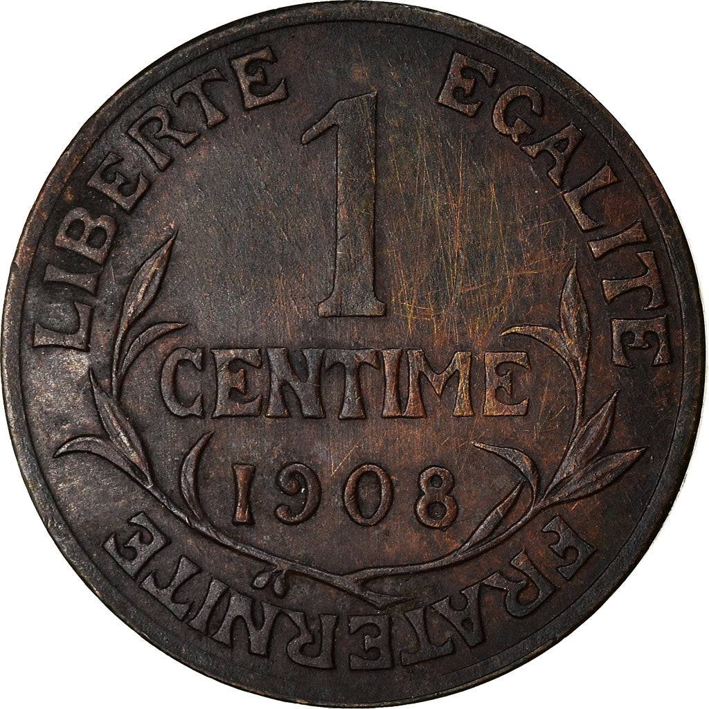 Münze, Frankreich, Dupuis, Centime, 1908, Paris, SS, Bronze, KM:840, Gadoury:90