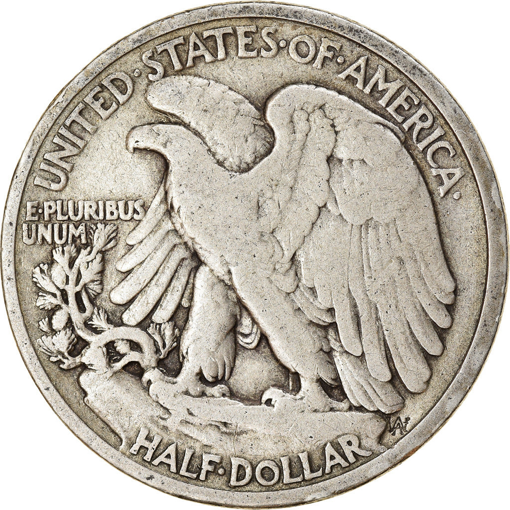 Coin, United States, Walking Liberty Half Dollar, Half Dollar, 1937, U.S. Mint