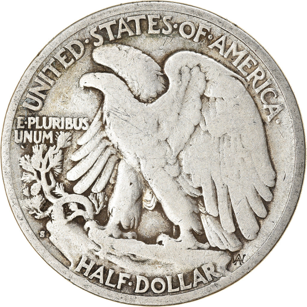 Coin, United States, Walking Liberty Half Dollar, Half Dollar, 1929, U.S. Mint