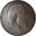 Moneta, Wielka Brytania, Edward VII, Penny, 1908, VG(8-10), Bronze, KM:794.2