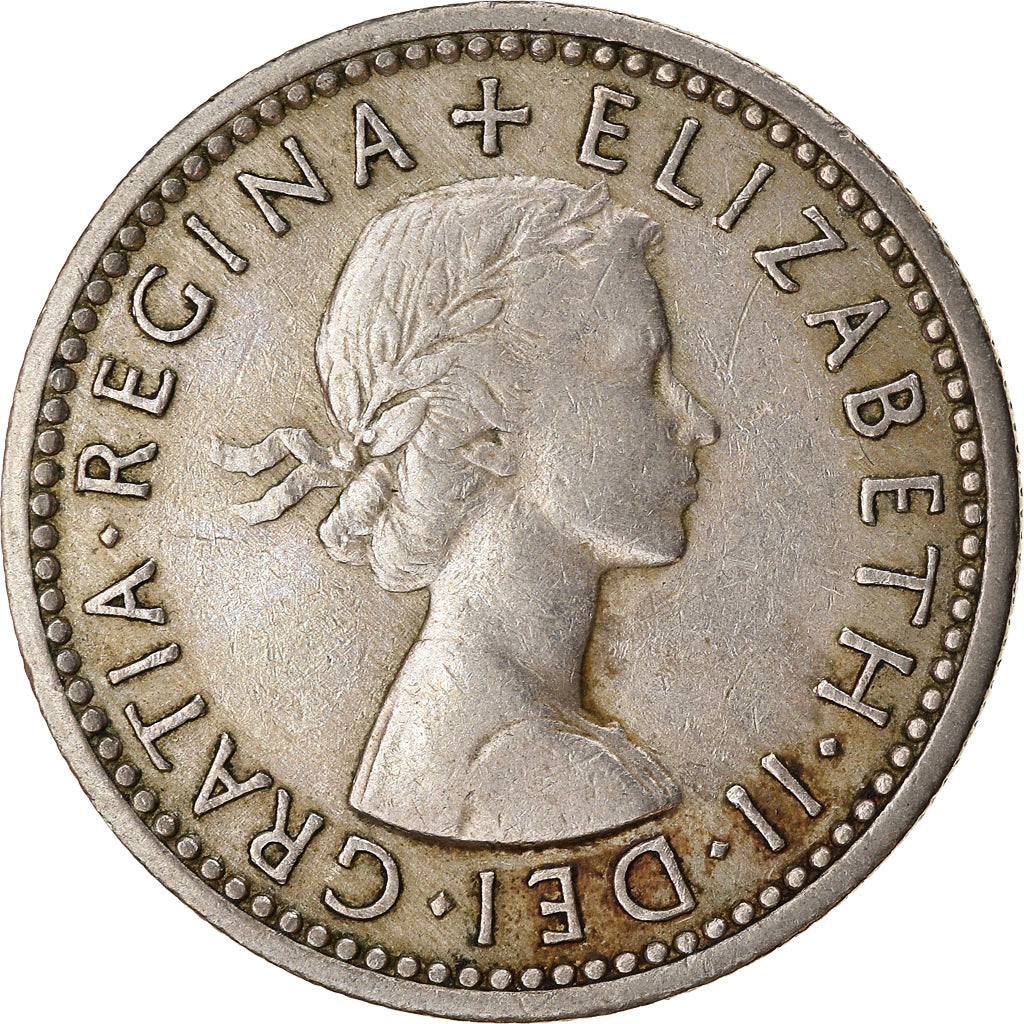 Coin, Great Britain, 6 Pence, 1954, VF(30-35), Copper-nickel