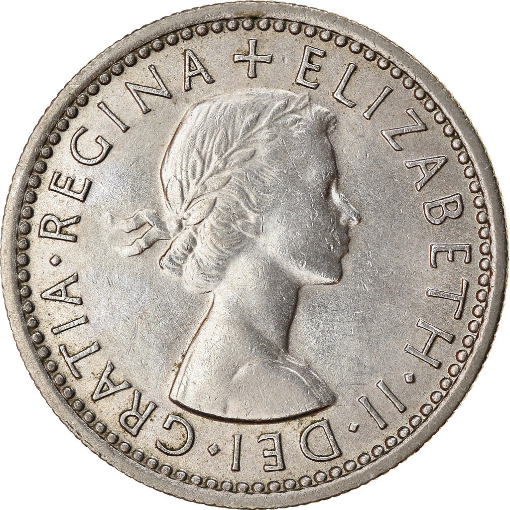 Monnaie, Grande-Bretagne, Elizabeth II, 6 Pence, 1964, TTB+, Copper-nickel