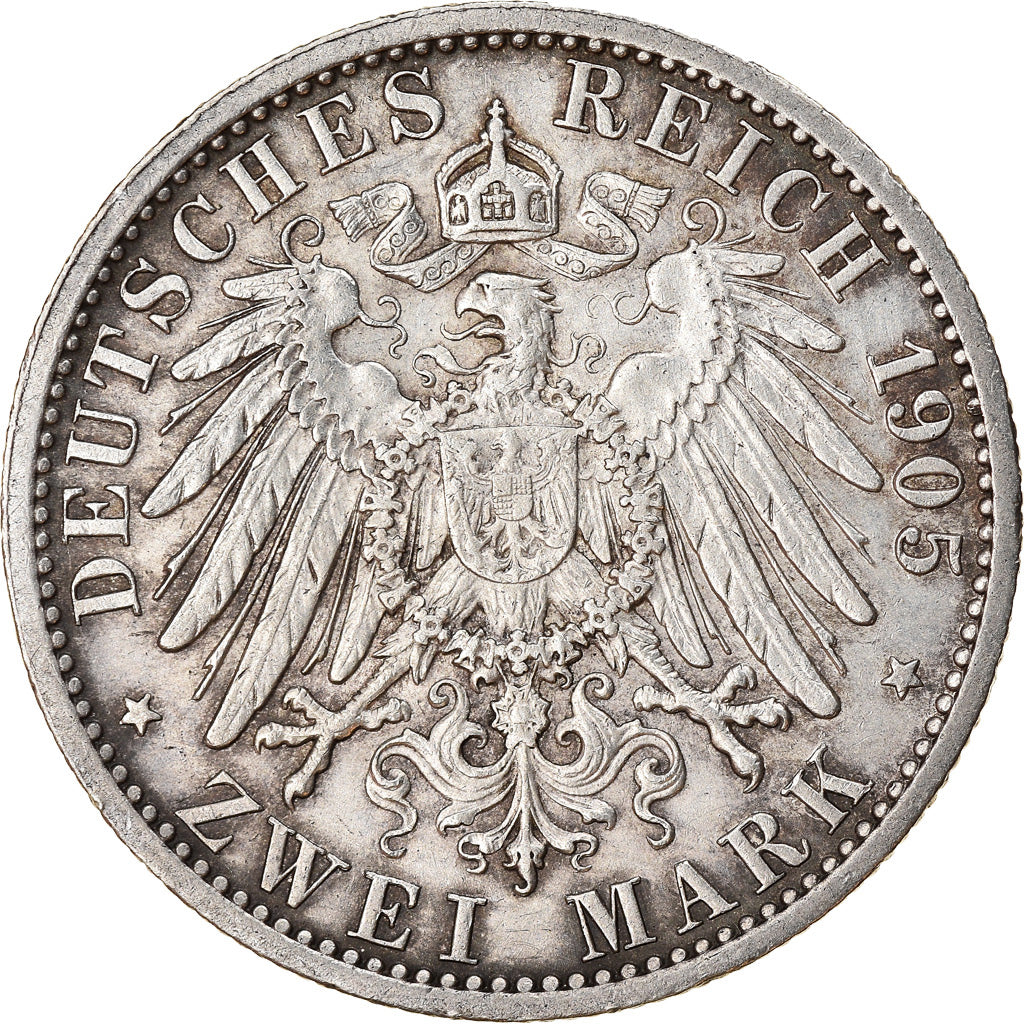 Moneta, Stati tedeschi, PRUSSIA, Wilhelm II, 2 Mark, 1905, Berlin, SPL-