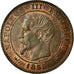 Monnaie, France, Napoleon III, Napoléon III, 2 Centimes, 1855, Strasbourg