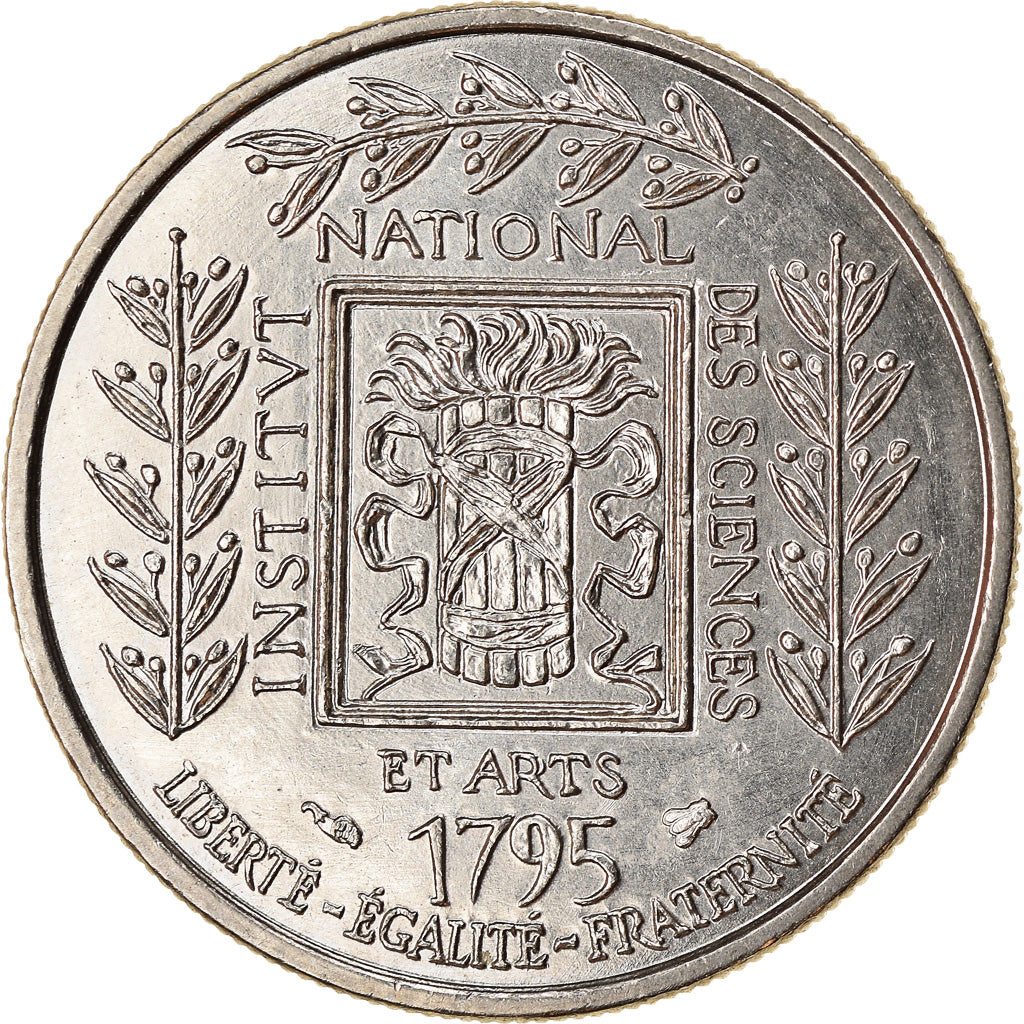 Moneda, Francia, Institut, Franc, 1995, MBC+, Níquel, KM:1133, Gadoury:480