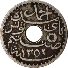 Coin, Tunisia, Ahmad Pasha Bey, 5 Centimes, 1933, Paris, EF(40-45)