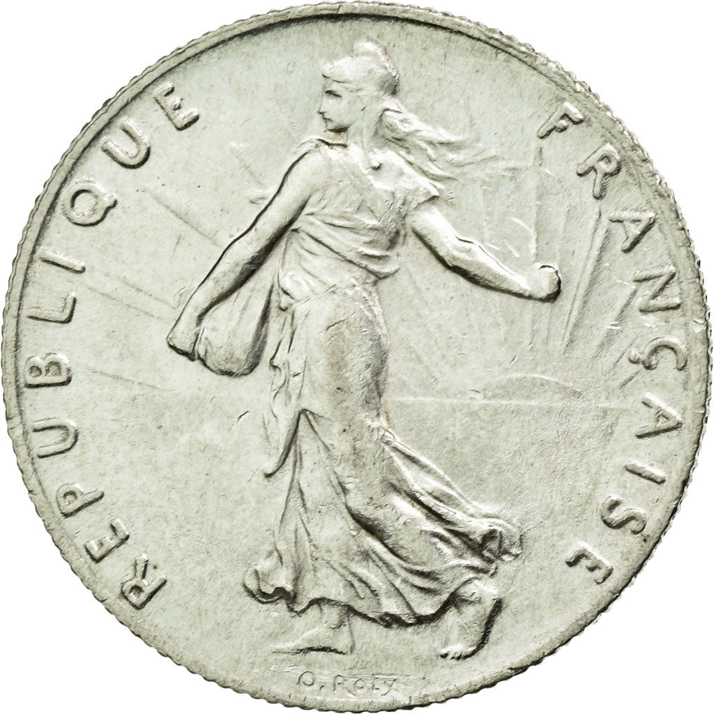 Coin, France, Semeuse, 50 Centimes, 1907, Paris, AU(55-58), Silver, KM:854