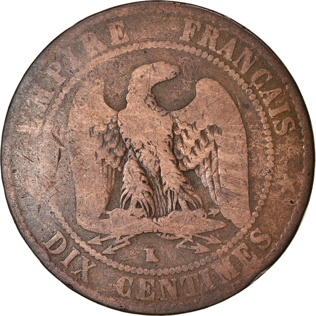 Coin, France, Napoleon III, Napoléon III, 10 Centimes, 1854, Bordeaux