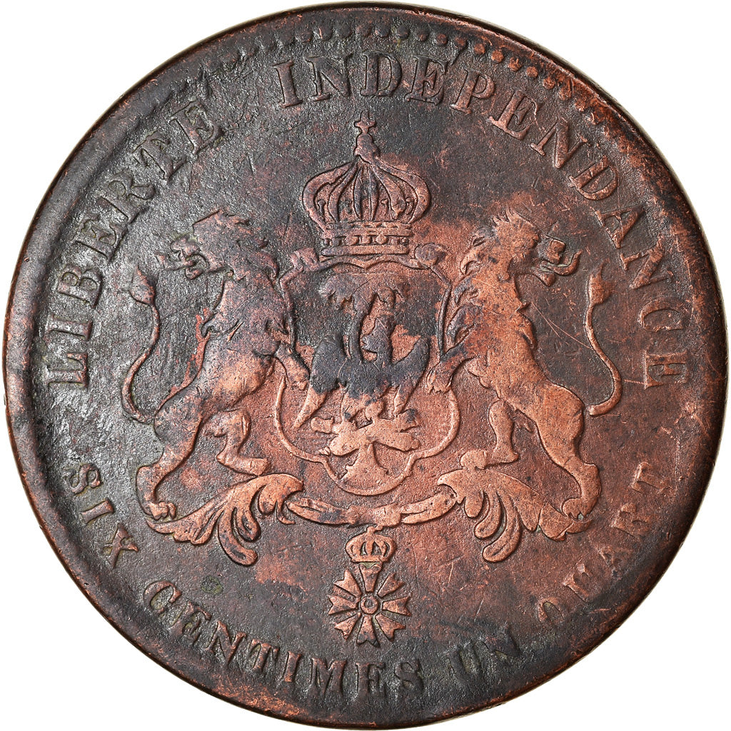 Coin, Haiti, 6-1/4 Centimes, 1850, VF(30-35), Copper, KM:38