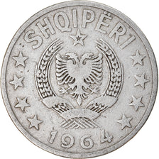 Coin, Albania, 50 Qindarka, 1964, VF(30-35), Aluminum, KM:42