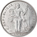 Coin, French Polynesia, 5 Francs, 1975, Paris, AU(55-58), Aluminum, KM:12