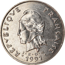 Coin, French Polynesia, 50 Francs, 1991, Paris, EF(40-45), Nickel, KM:13