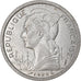 Coin, French Somaliland, 2 Francs, 1965, Paris, EF(40-45), Aluminum, KM:9