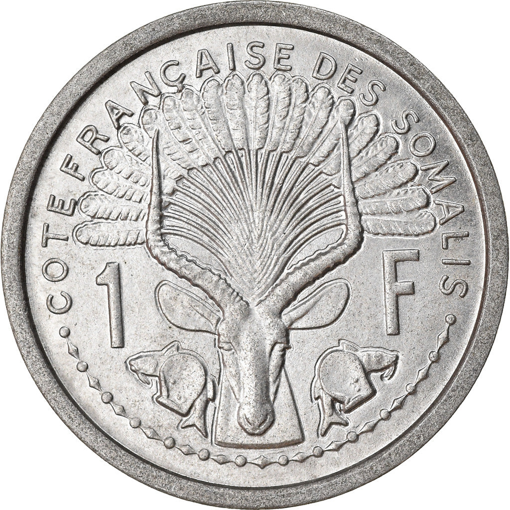 Coin, French Somaliland, Franc, 1965, Paris, EF(40-45), Aluminum, KM:8