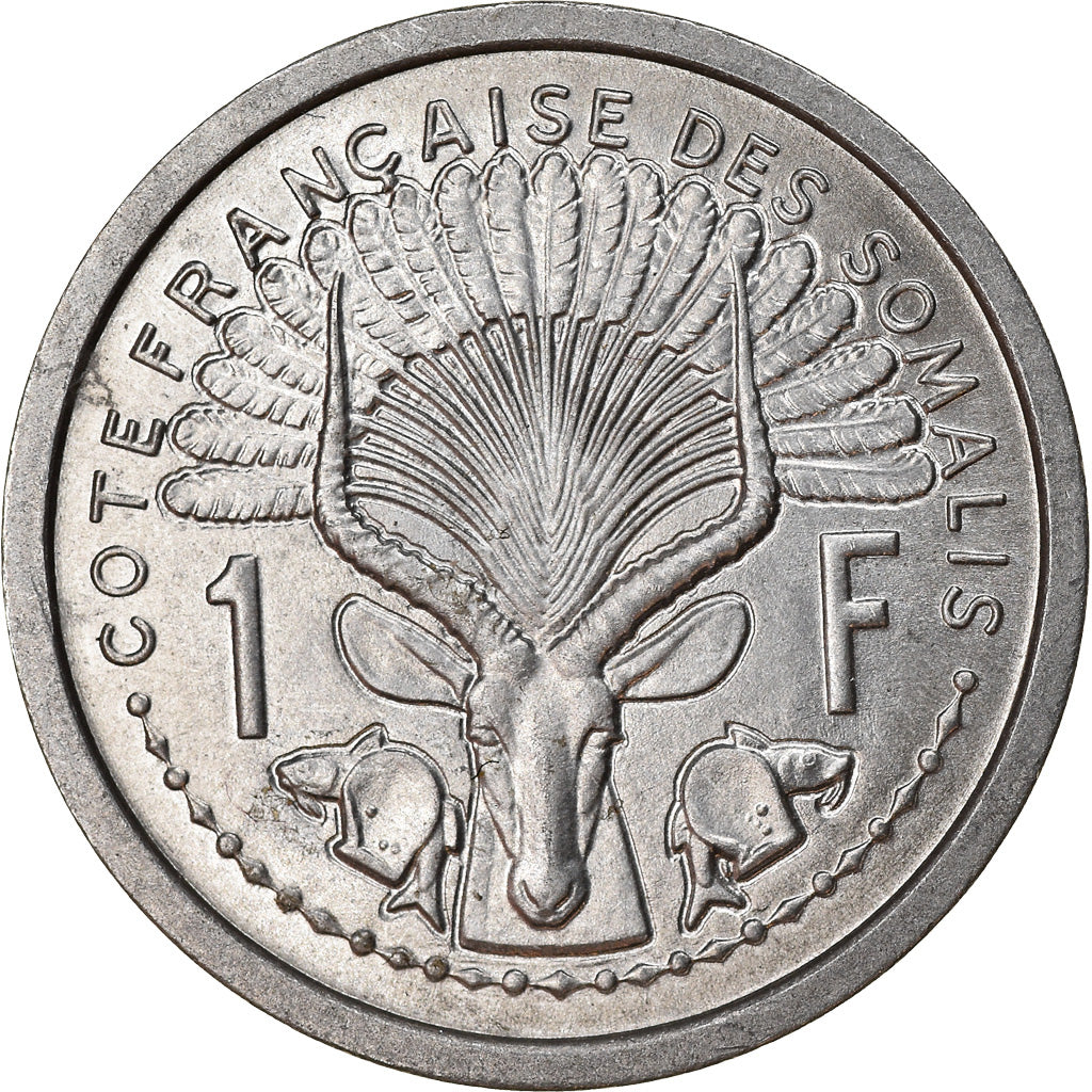 Coin, French Somaliland, Franc, 1959, Paris, MS(63), Aluminum, KM:8