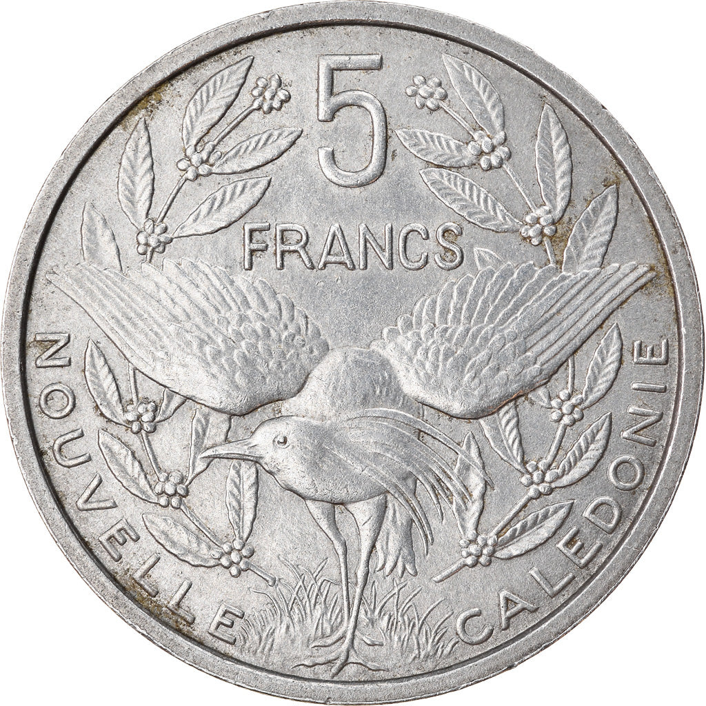 Moneta, Nuova Caledonia, 5 Francs, 1952, Paris, BB, Alluminio, KM:4