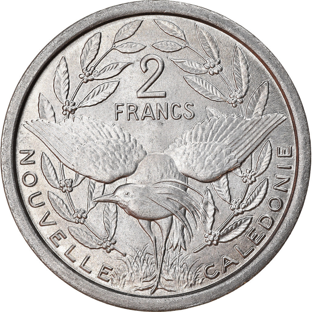 Monnaie, Nouvelle-Calédonie, 2 Francs, 1971, Paris, SUP, Aluminium, KM:9
