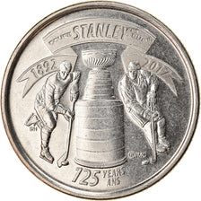 Moneda, Canadá, 25 Cents, 2017, Royal Canadian Mint, The Stanley cup, MBC+