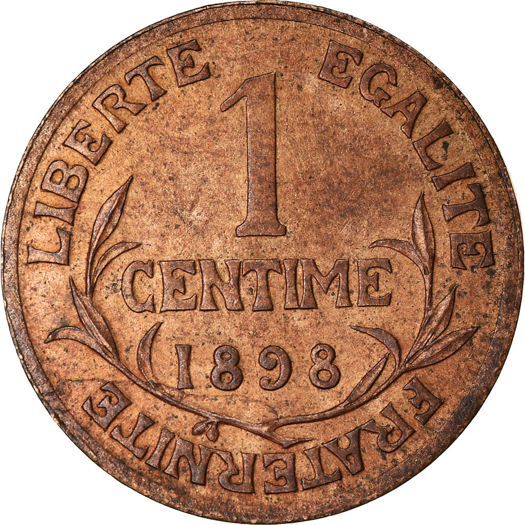 Munten, Frankrijk, Dupuis, Centime, 1898, Paris, ZF+, Bronze, KM:840, Gadoury:90