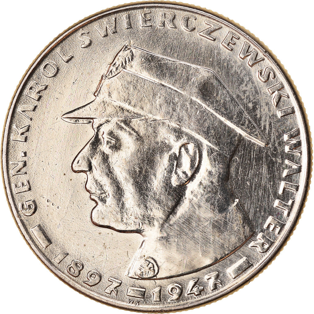 Moneta, Polska, 10 Zlotych, 1967, Warsaw, AU(50-53), Miedź-Nikiel, KM:58