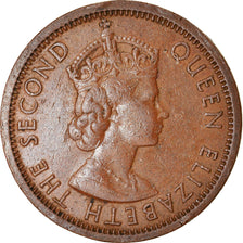 Coin, Mauritius, Elizabeth II, 2 Cents, 1964, EF(40-45), Bronze, KM:32