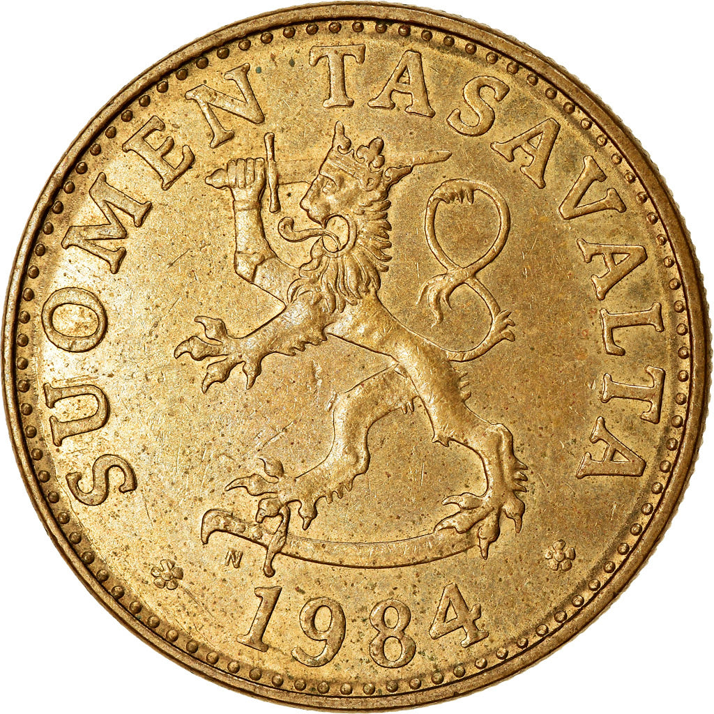 Coin, Finland, 50 Penniä, 1984, EF(40-45), Aluminum-Bronze, KM:48