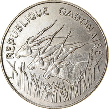 Coin, Gabon, 100 Francs, 1984, Paris, EF(40-45), Nickel, KM:13
