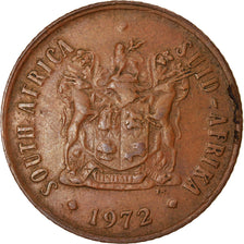 Coin, South Africa, 2 Cents, 1972, EF(40-45), Bronze, KM:83