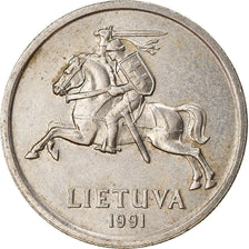 Coin, Lithuania, 2 Litai, 1991, EF(40-45), Copper-nickel, KM:92