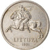 Coin, Lithuania, 2 Litai, 1991, EF(40-45), Copper-nickel, KM:92