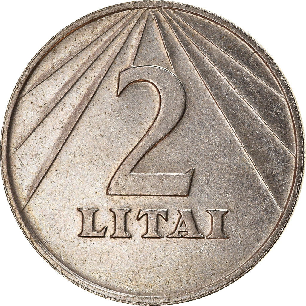 Coin, Lithuania, 2 Litai, 1991, EF(40-45), Copper-nickel, KM:92