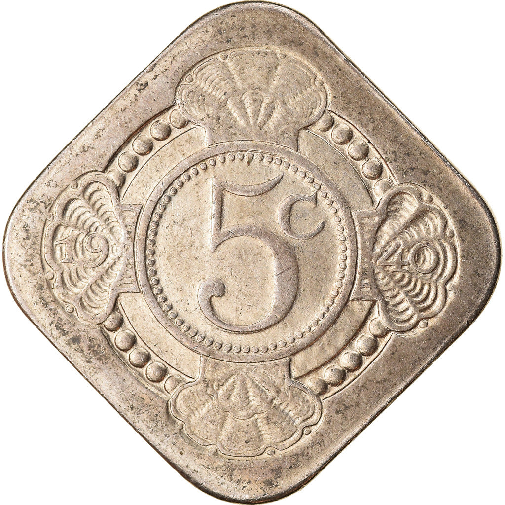 Coin, Netherlands, Beatrix, 5 Cents, 1970, AU(50-53), Copper-Nickel-Zinc, KM:8