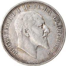 Coin, Bulgaria, Ferdinand I, Lev, 1910, AU(50-53), Silver, KM:28