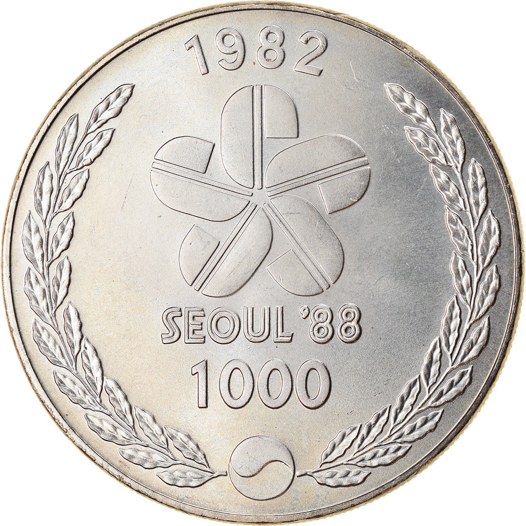 Coin, KOREA-SOUTH, 1000 Won, 1982, MS(63), Copper-nickel, KM:28