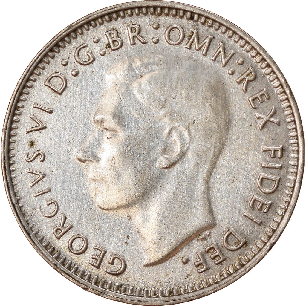 Coin, Australia, George VI, Threepence, 1952, MS(65-70), Silver, KM:44