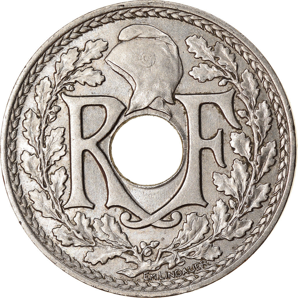 Coin, France, Lindauer, 25 Centimes, 1914, AU(55-58), Nickel, KM:867